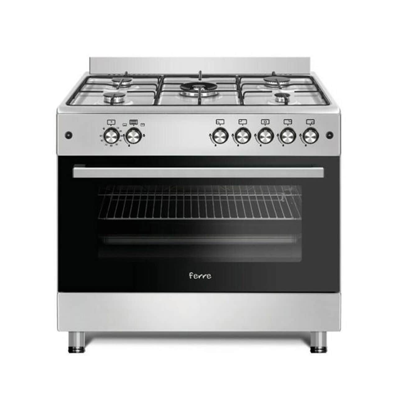 Ferre 5 Burner Gas Stove 90cm Stainless Steel F9S50G2.HI MFA Online