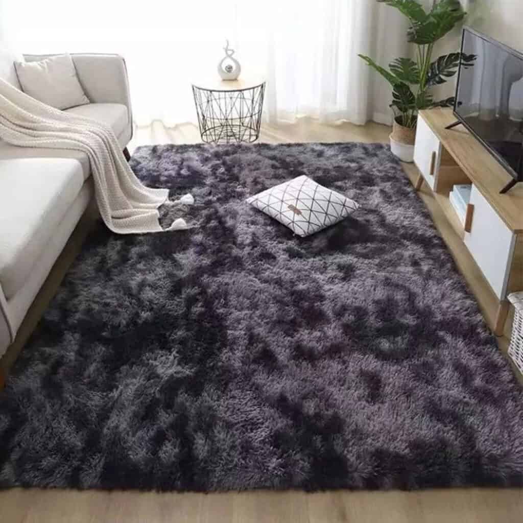 Fluffy Rug - Charcoal in Multiple Sizes