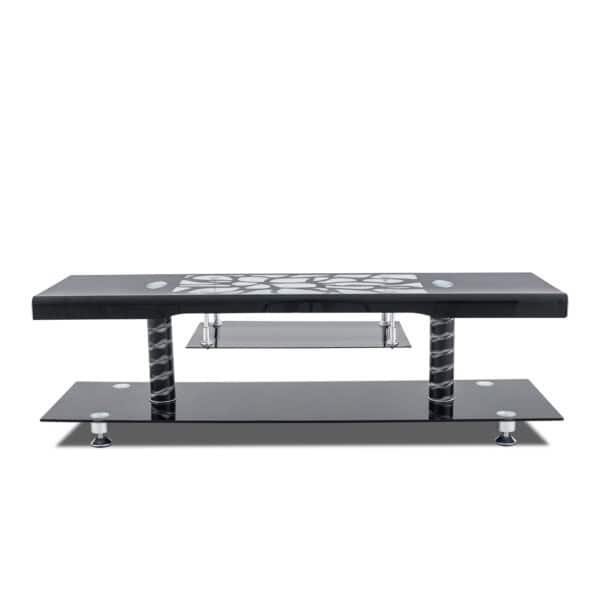 Plasma Glass TV Stand - Black