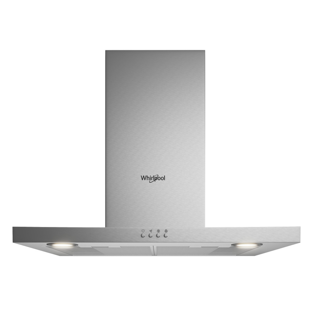 Whirlpool - 60cm Silver Chimney Extractor - AKR558
