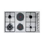 Elba - 90cm Classic Stainless Steel 4 Gas & 2 Electric Plate Hob – EE95-420XD