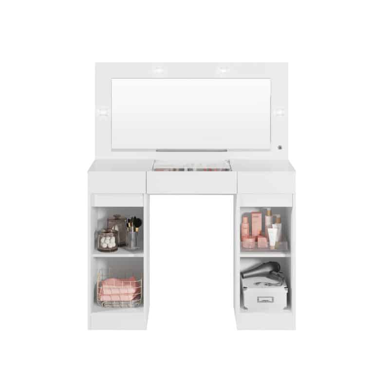 Dressing Table With LED Lights - Studio White