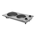 Univa - 500mm Solid Plate Stainless Steel Hob with Control Panel - UDH02S