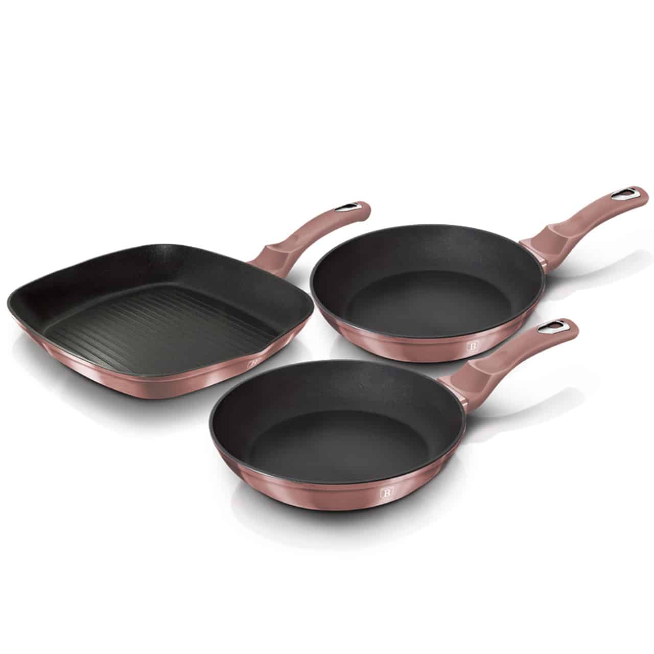 Berlinger Haus - 3-piece Frying Pan Set - Rose - BH-6041