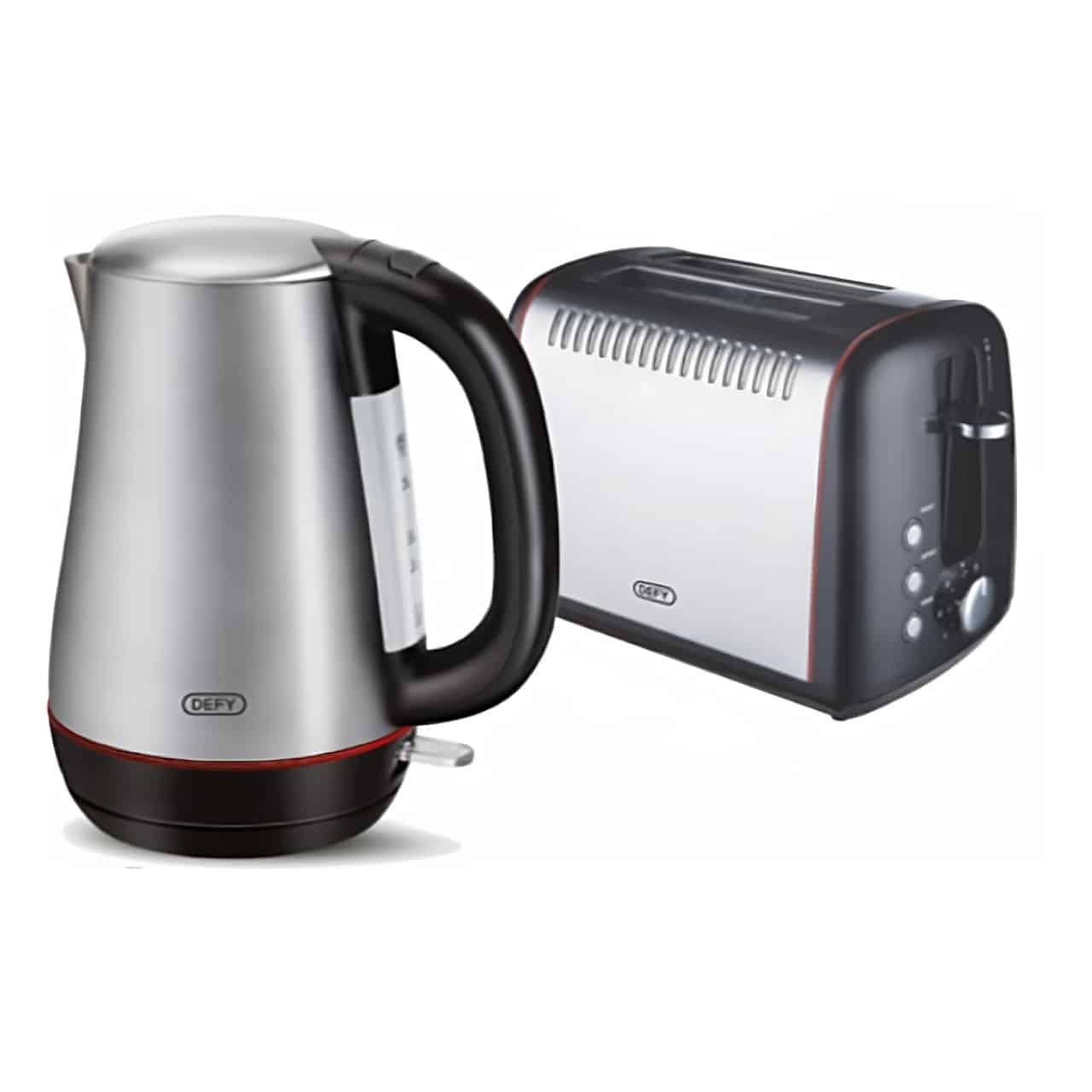 Defy - Stainless Steel Kettle & Toaster Pack