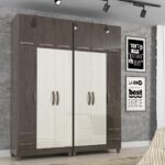 2 Piece Wardrobe - Moccacino/Natura 3D