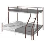 Metal Tri Bunk - Antique Brown + White