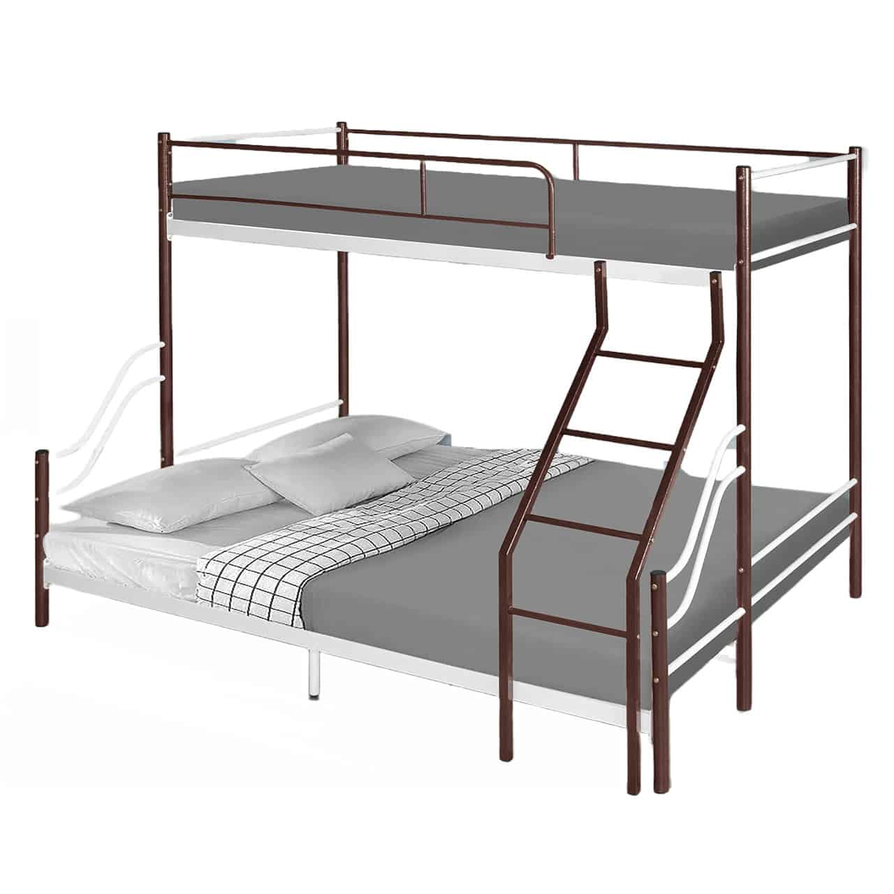 Metal Tri Bunk - Antique Brown + White