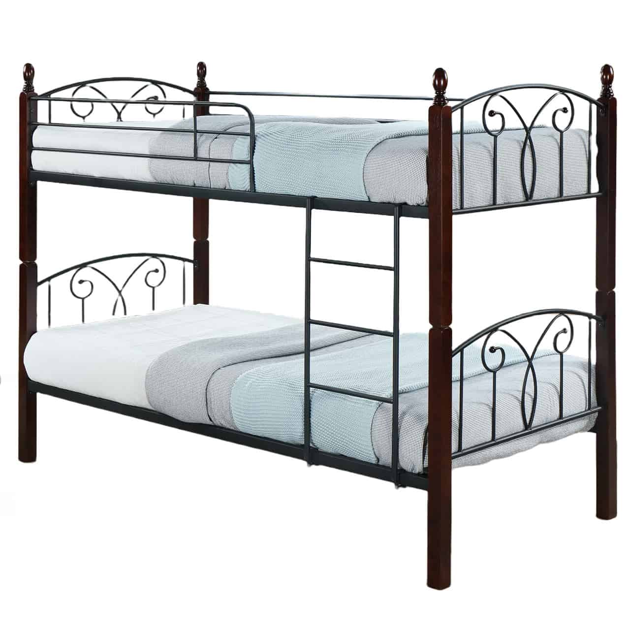 Wooden & Steel Bunk Bed