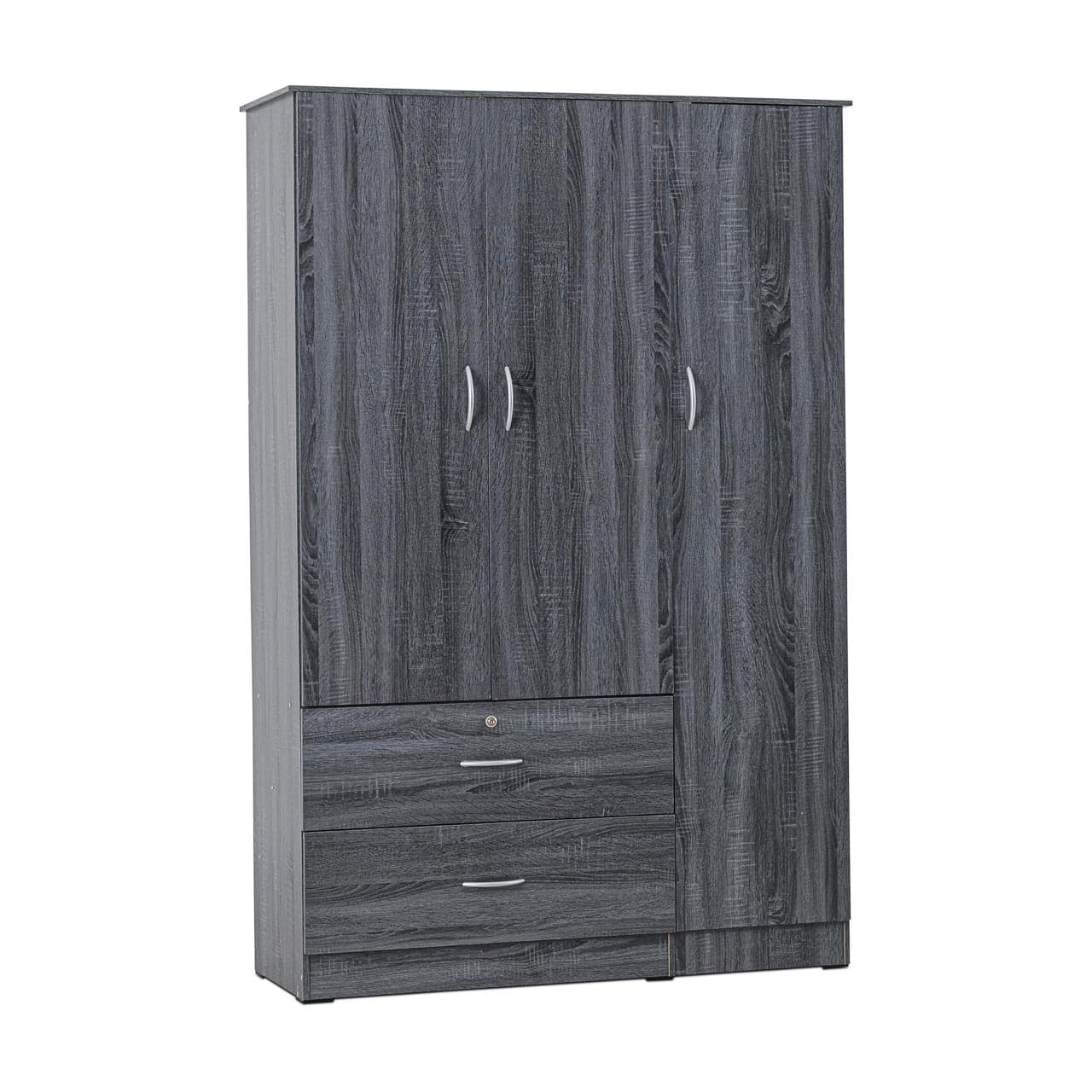 3 Door Wardrobe - Available in 2 Colours - Greywood 4