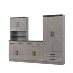Modern Kitchen Set - Available in 2 colours - Light Grey 5