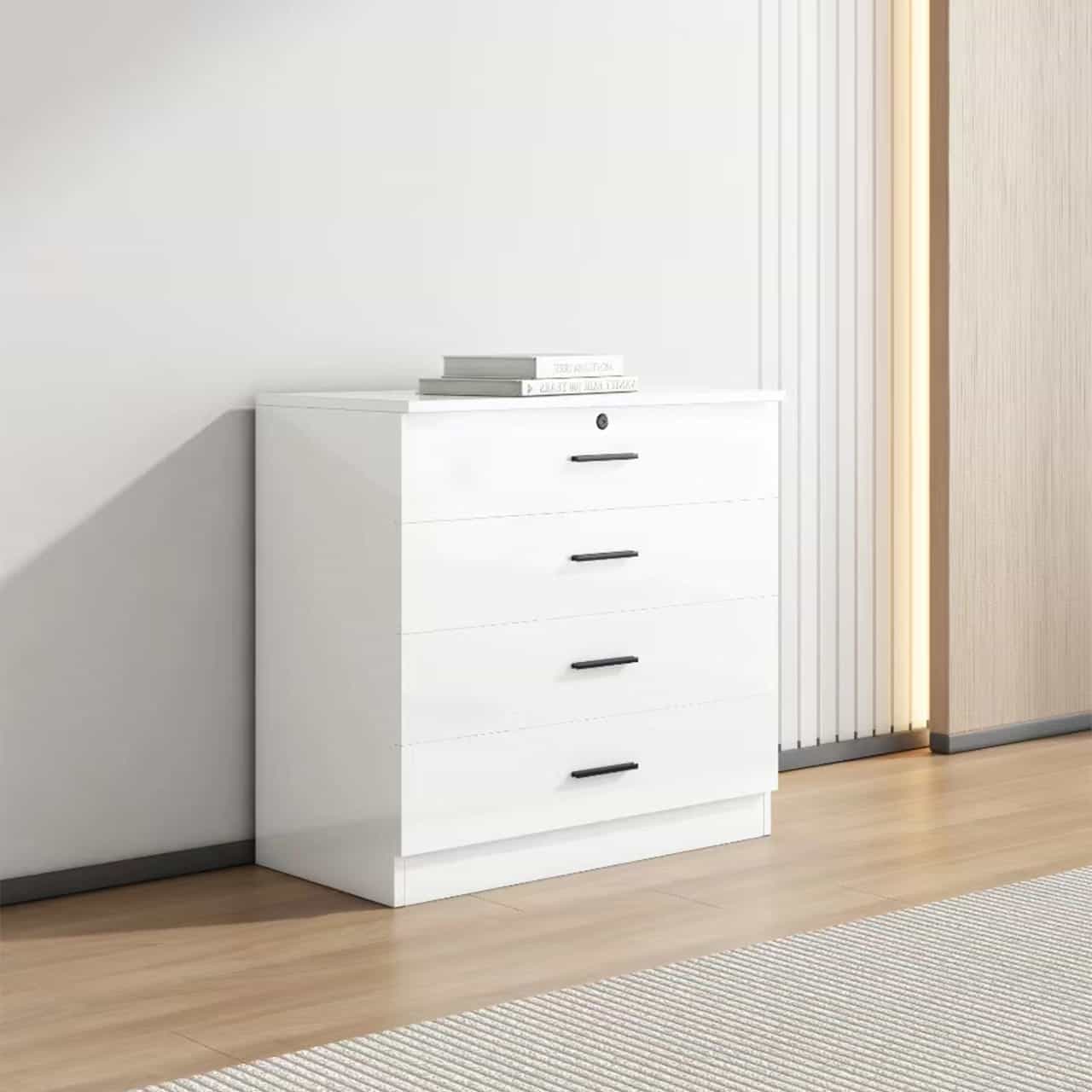High Gloss 4 Drawer Chest of Drawers | MFA Online
