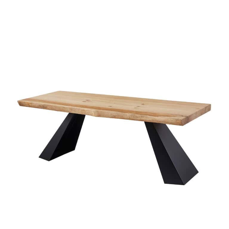 Contemporary Solid Wood Dining Table - Available in 2 Colours