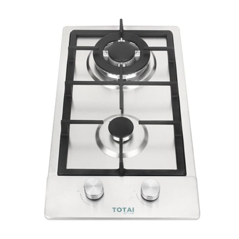Totai - 2 Burner Gas Hob Stainless Steel - TS2BNRSS