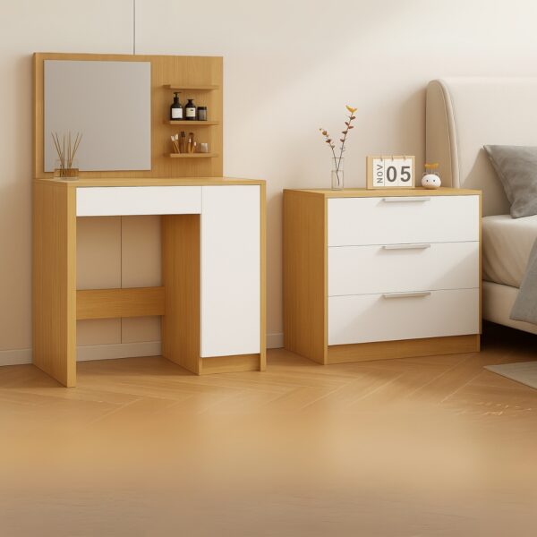 Modern Dressing Table And 2x Chest Of Drawers Combo
