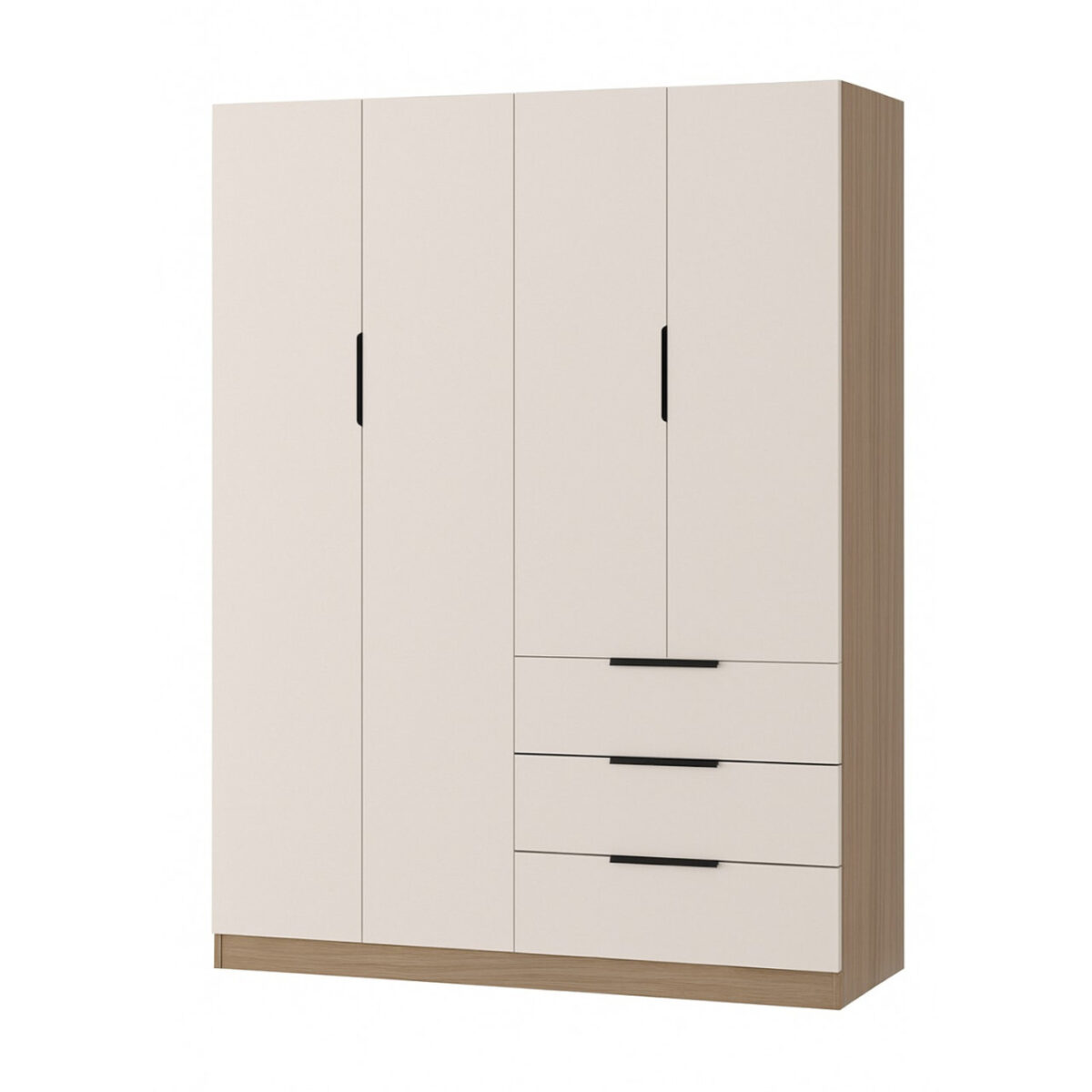 Elegant 4-Door Wardrobe - MW984 - Available in 2 colors - Image 1